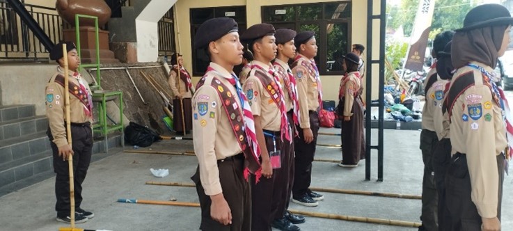 Enam Siswa MTsN 9 Bantul Ikuti Seleksi Pramuka Garuda
